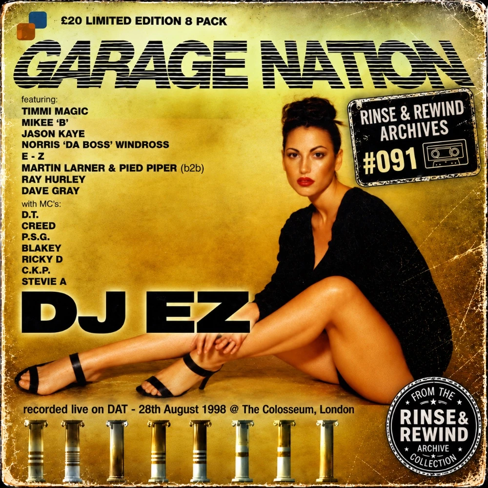 R&R Archives #091 · DJ EZ · MCs: DT & Blakey (RIP) · Garage Nation - 1st Birthday · 28 August 1998 · UK Garage / House & Garage