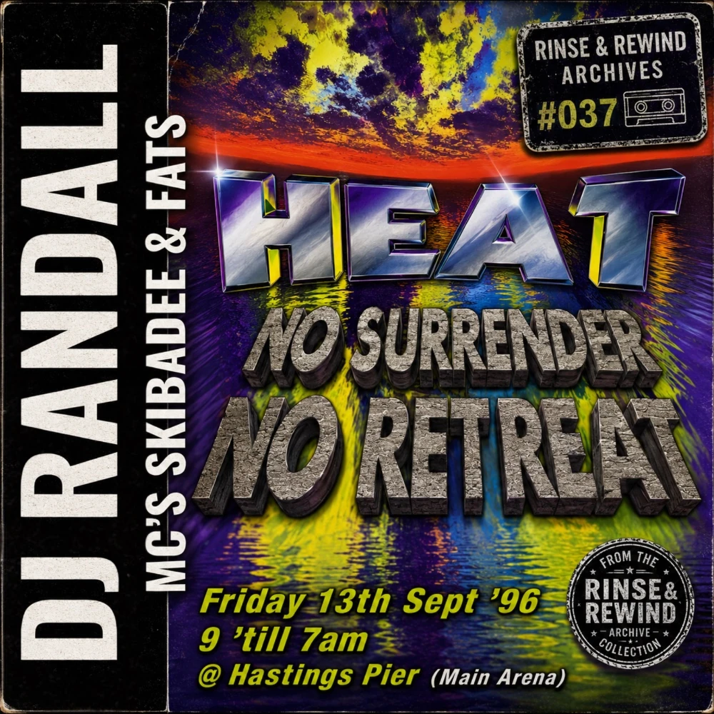 R&R Archives #037 · Randall · MCs: Skibadee & Fats · Heat - No Surrender No Retreat · 13 September 1996 · Jungle