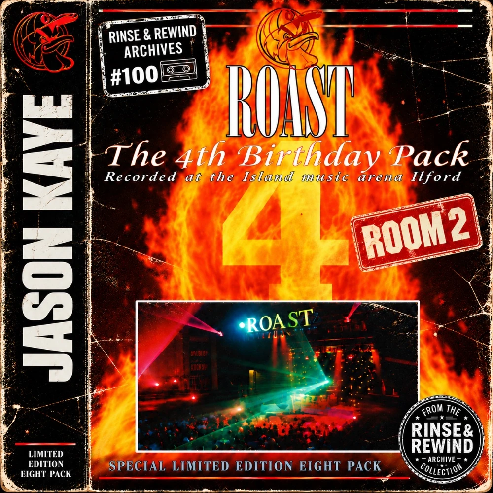 R&R Archives #100 · Jason Kaye · MCs: Blakey (RIP) & Emme · Roast - 4th Birthday Bash · 14 October 1995 · UK Garage / House & Garage